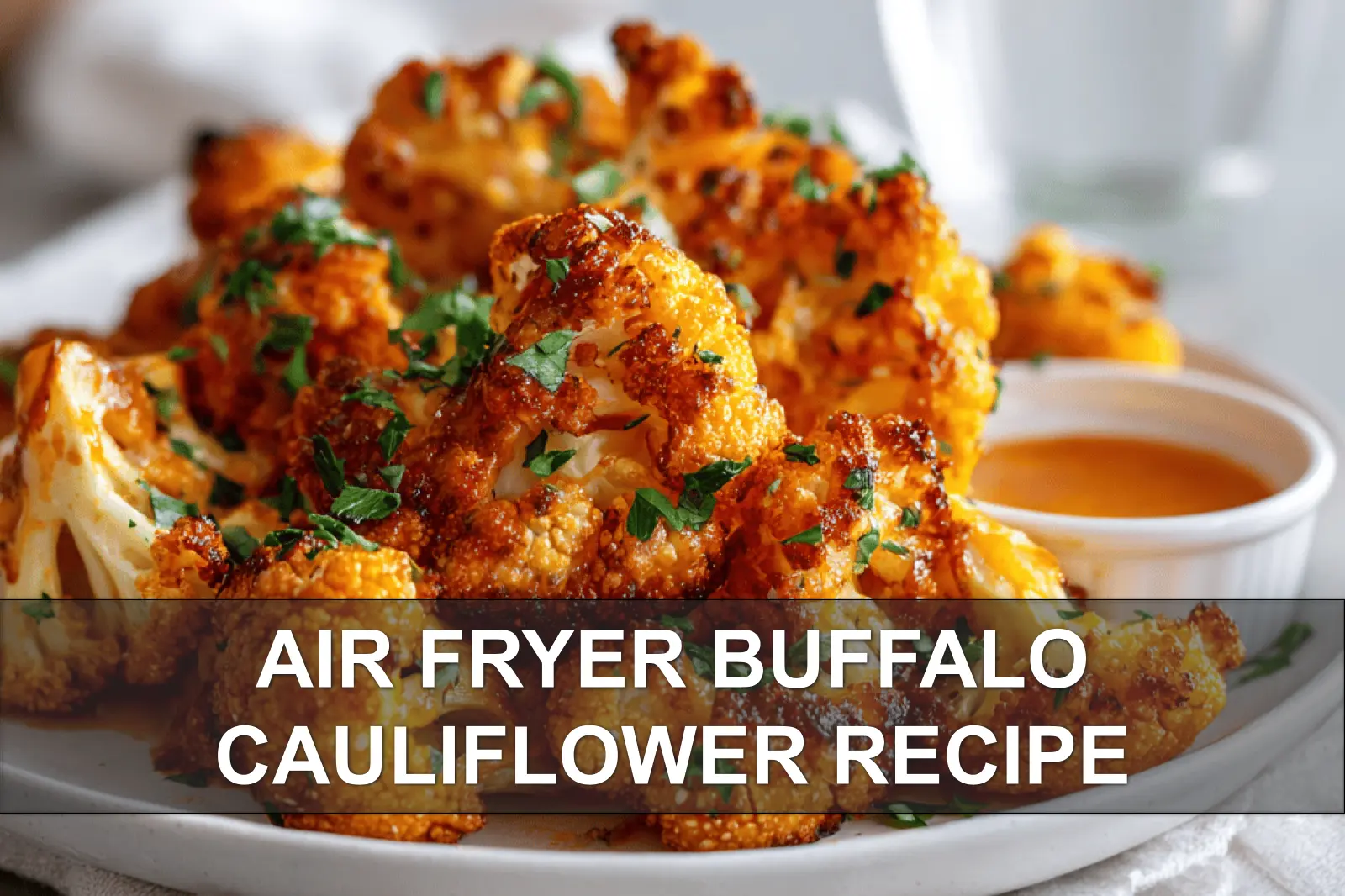 25 Air Fryer Recipes: Quick, Healthy Family Meals 16 Crispy Air Fryer buffalo cauliflower bites with dipping sauce
