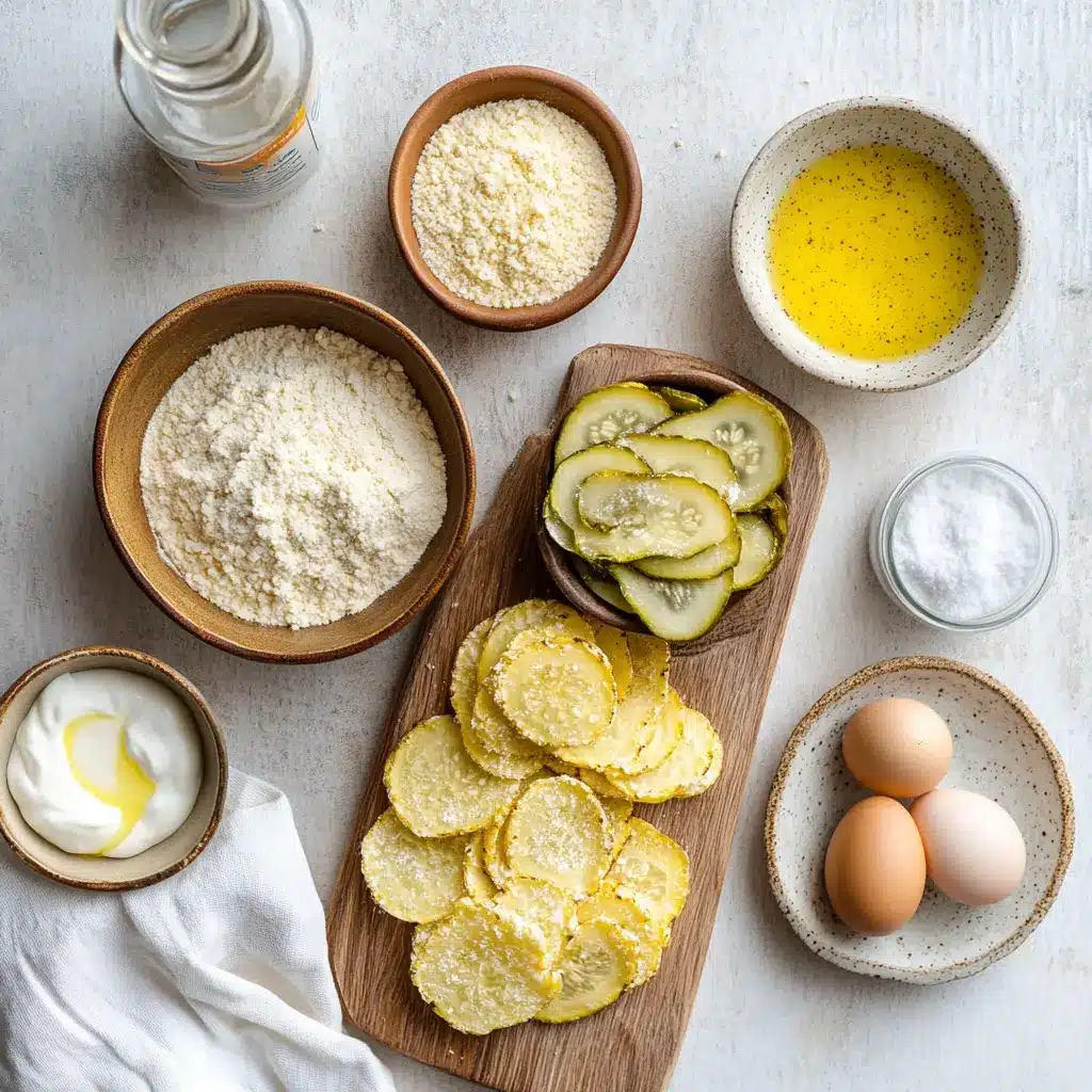 AIR FRYER FRIED PICKLES crisp golden pickles plated on white napkin with glass of water