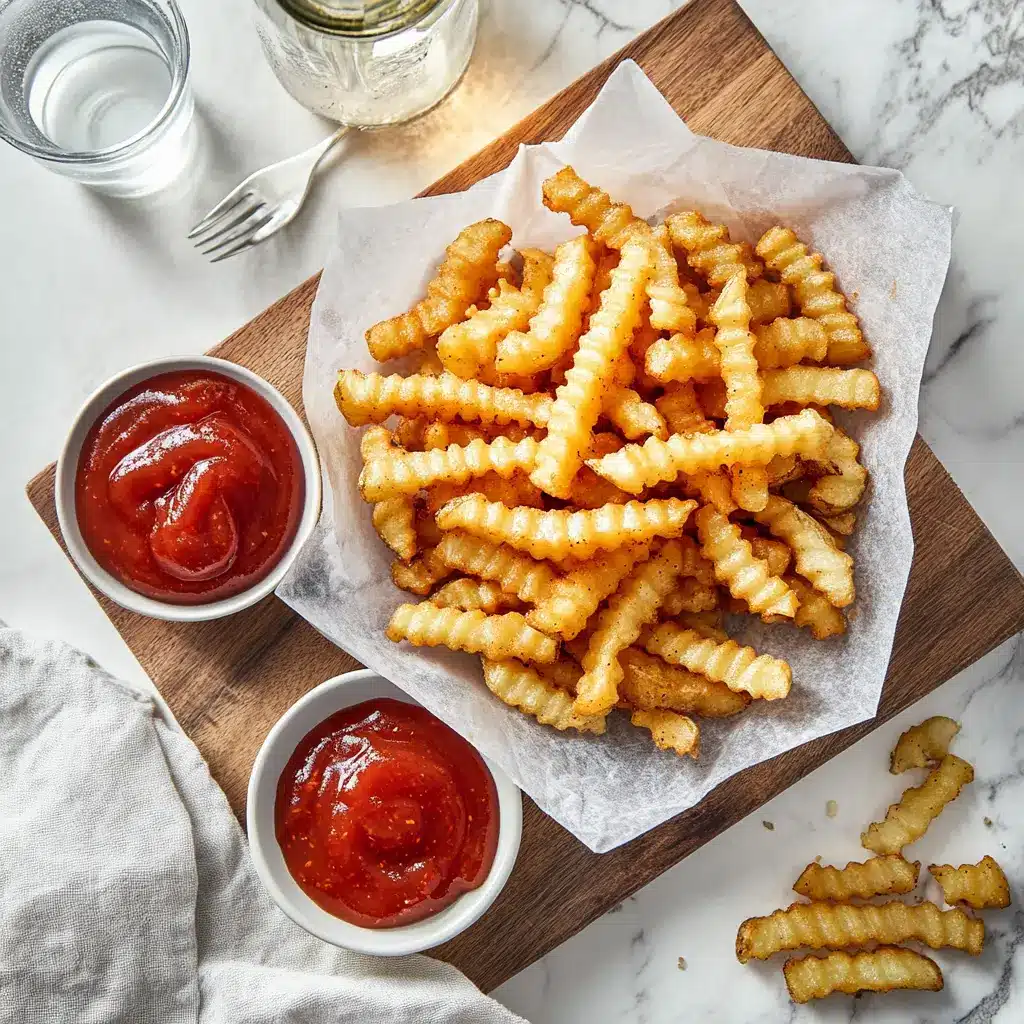 Air fryer frozen french fries with Spicy Ketchup: Simple & Delicious Twist 3 AIR FRYER FROZEN FRENCH FRIES WITH SPICY KETCHUP hero image crisp golden fries