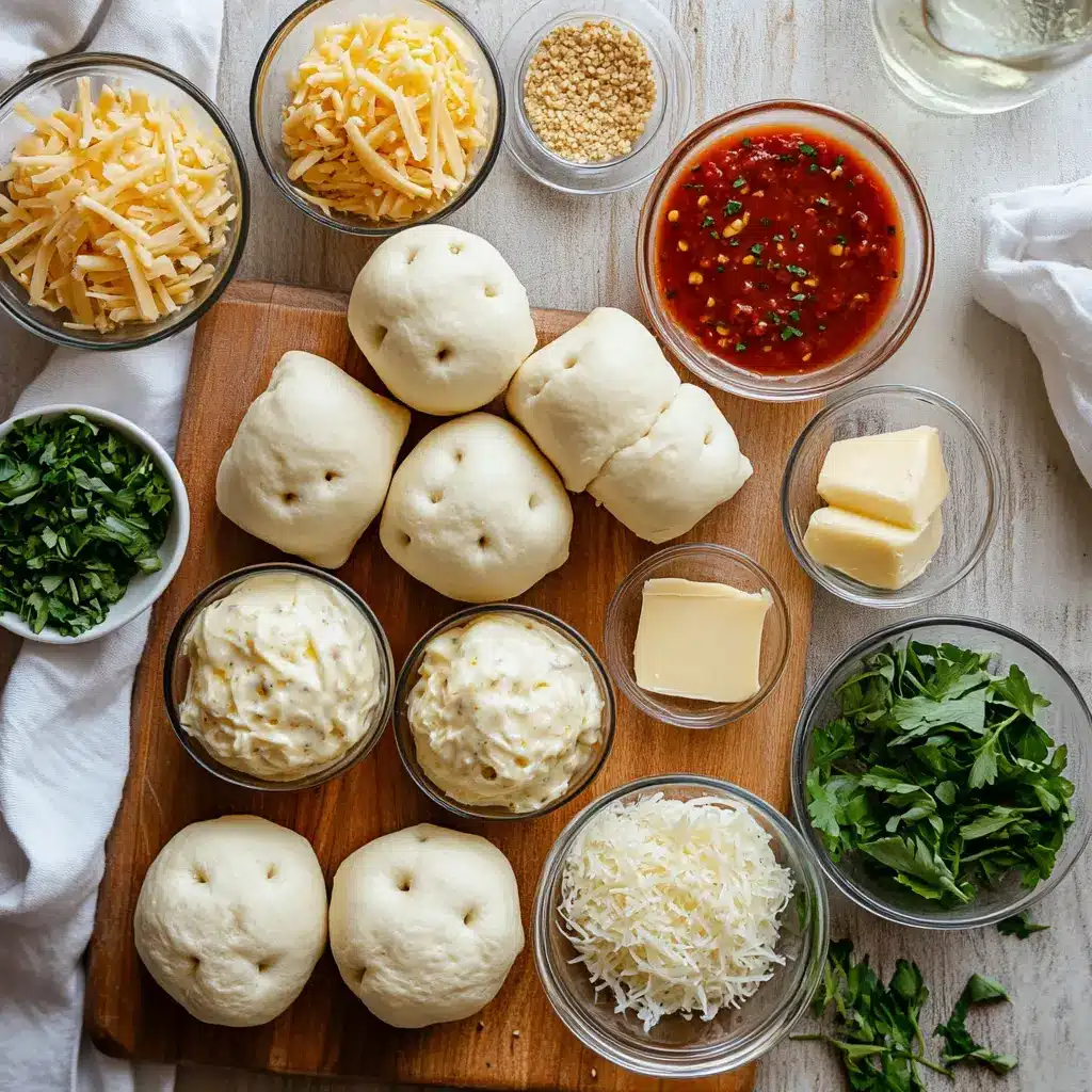 Cheesy Garlic Monkey Bread: Irresistibly Easy and Delicious 2 CHEESY GARLIC MONKEY BREAD golden pull apart rolls with melted cheese and garlic herb topping