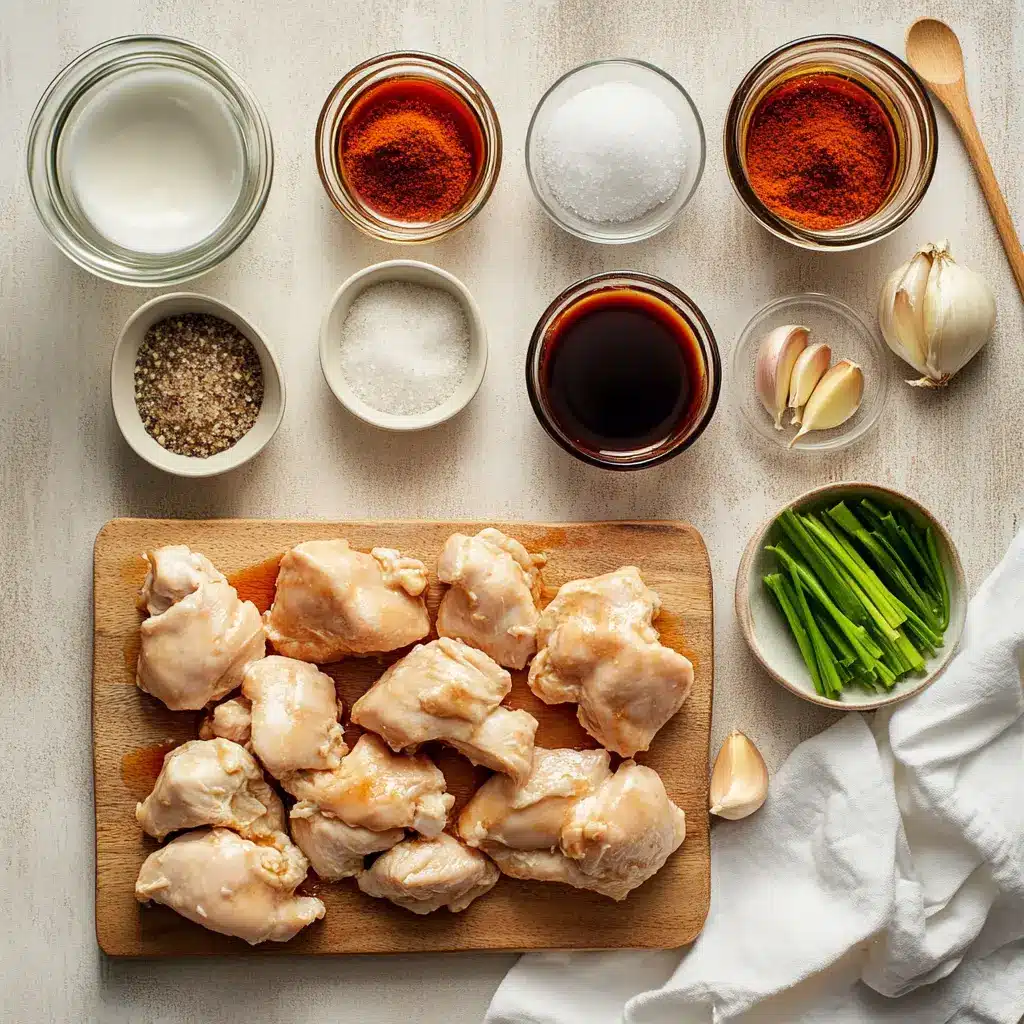 CROCK POT BOURBON CHICKEN RECIPE glossy bourbon chicken with green onions in natural light