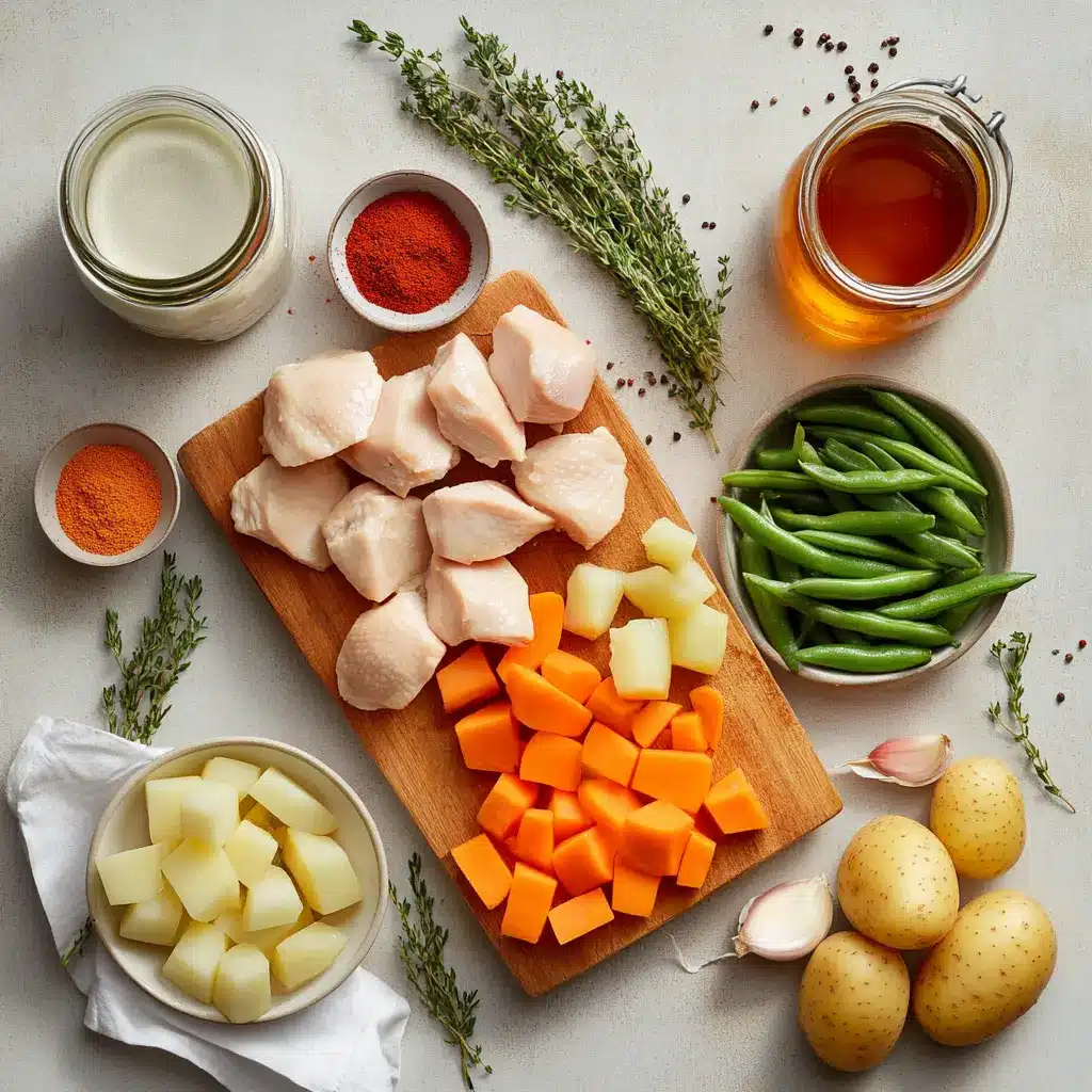 Instant Pot Homestyle Chicken and Vegetables: Quick and Delicious 2 INSTANT POT HOMESTYLE CHICKEN AND VEGETABLES bowl overhead warm natural light appetizing