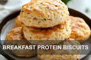 Breakfast Protein Biscuits: Quick and Delicious Ideas BREAKFAST PROTEIN BISCUITS centered hero view, clean and uncluttered