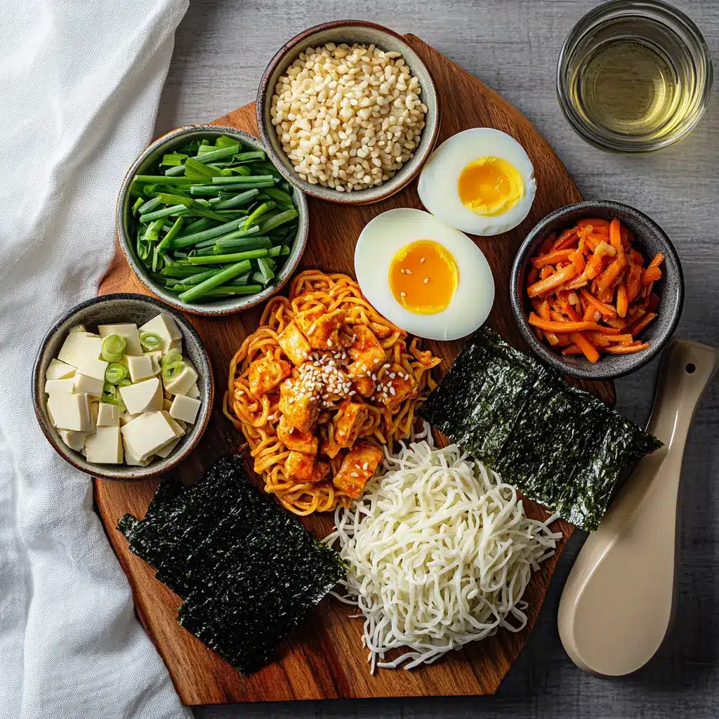 Fiery Chicken Ramen A Comforting Noodle Bowl Recipe Delight 2 FIERY CHICKEN RAMEN A COMFORTING NOODLE BOWL with spicy chicken creamy sauce soft eggs and nori