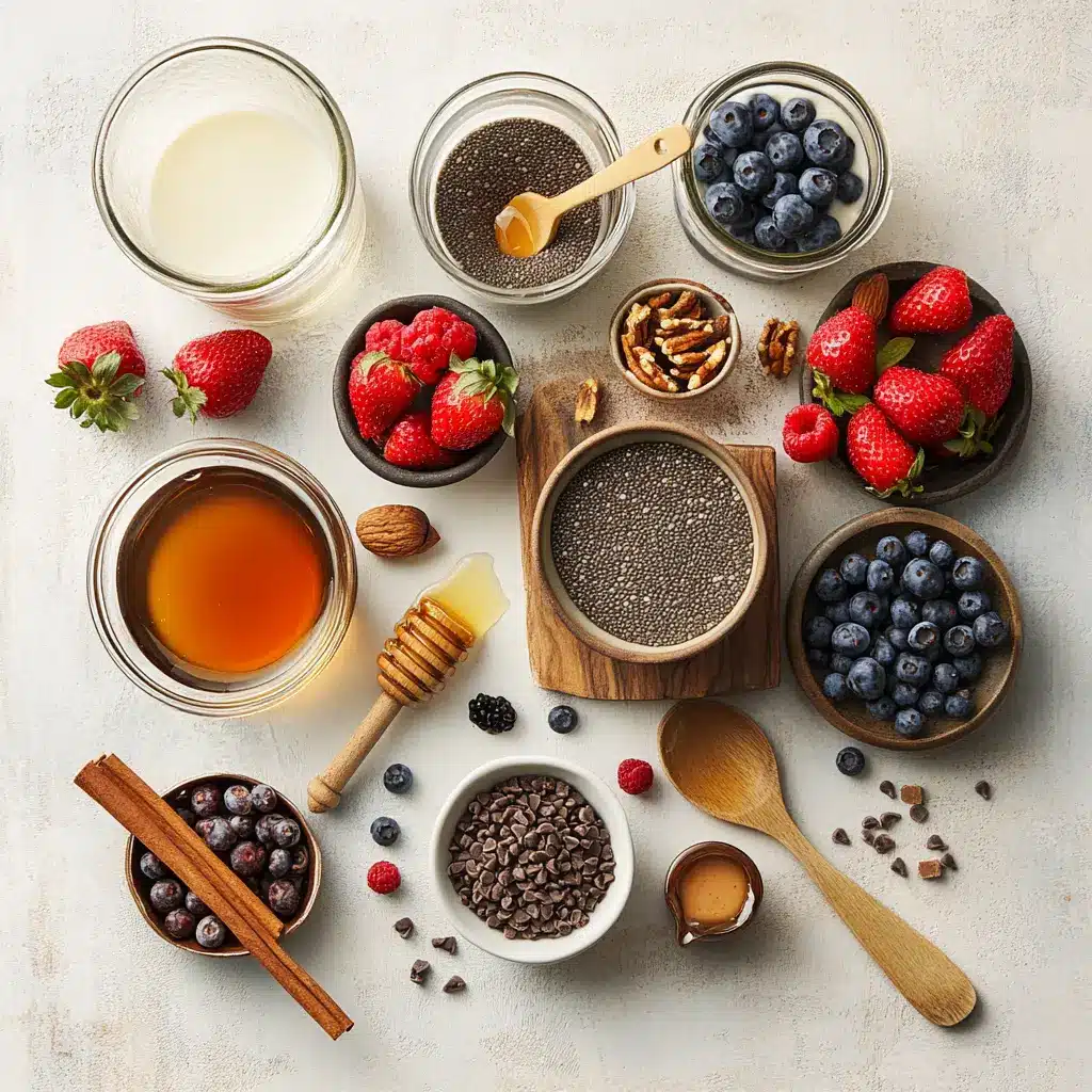 Greek Yogurt Chia Pudding: Irresistible Easy Breakfast 2 GREEK YOGURT CHIA PUDDING creamy berry parfait with nuts chocolate almond honey drizzle