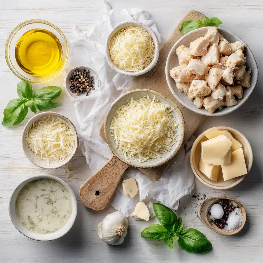 Mozzarella Chicken in Basil Cream Sauce: Easy and Delicious 2 MOZZARELLA CHICKEN IN BASIL CREAM SAUCE plated with melted cheese and fresh basil