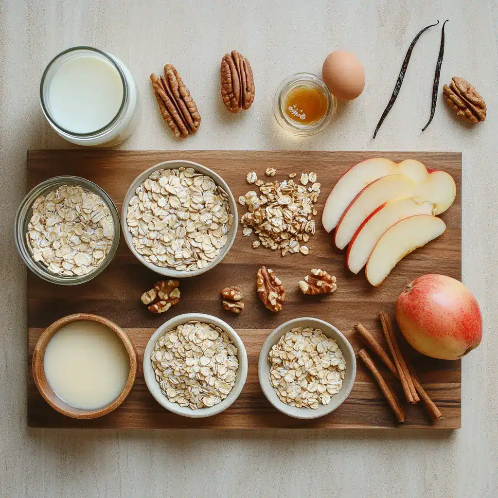Oatmeal Apple Breakfast Bake Irresistibly Delicious 2 OATMEAL APPLE BREAKFAST BAKE centered hero view, clean and uncluttered