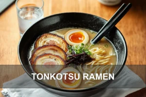 Tonkotsu Ramen: Best and Delicious Guide You Need TONKOTSU RAMEN with chashu pork delicate egg nori spring onions warm broth