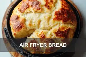AIR FRYER BREAD centered hero view, clean and uncluttered