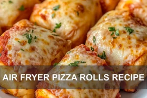Air Fryer Pizza Rolls Recipe: Delicious Fun for All AIR FRYER PIZZA ROLLS RECIPE centered hero view, clean and uncluttered