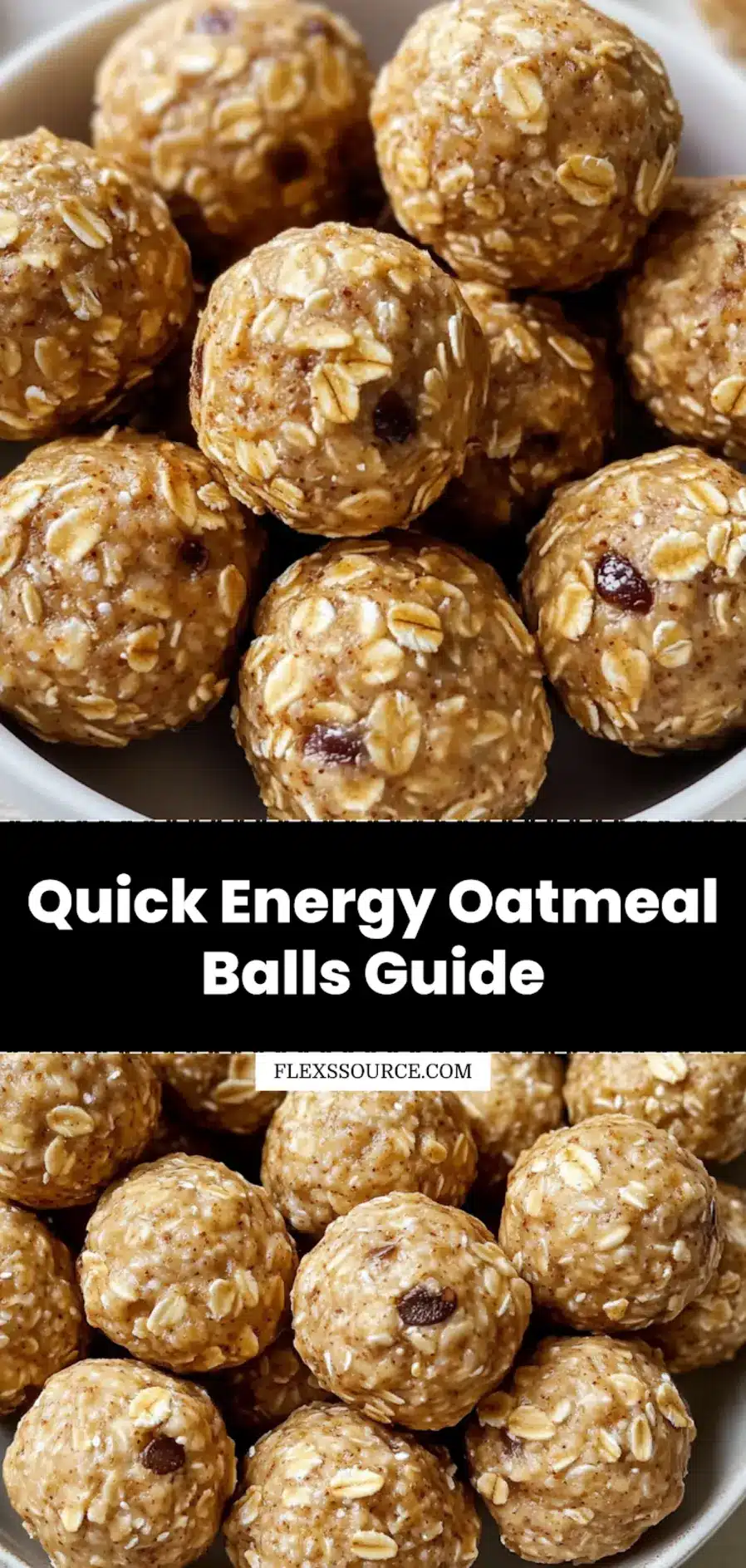 ENERGY OATMEAL BALLS centered hero view, clean and uncluttered_pin