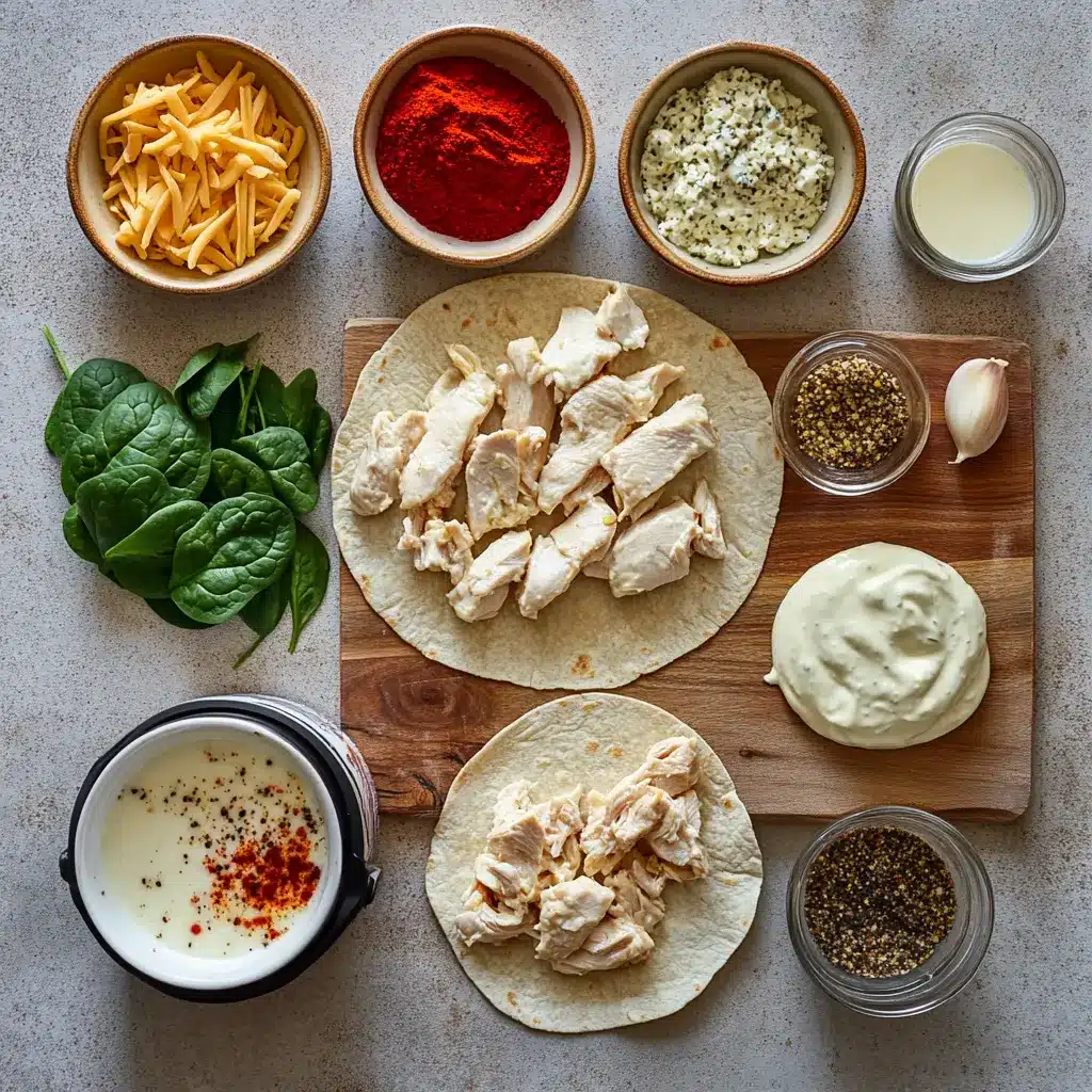 Air Fryer Chicken Mozzarella Wraps: Easy Delicious Recipe 3 AIR FRYER CHICKEN MOZZARELLA WRAPS centered hero view, clean and uncluttered