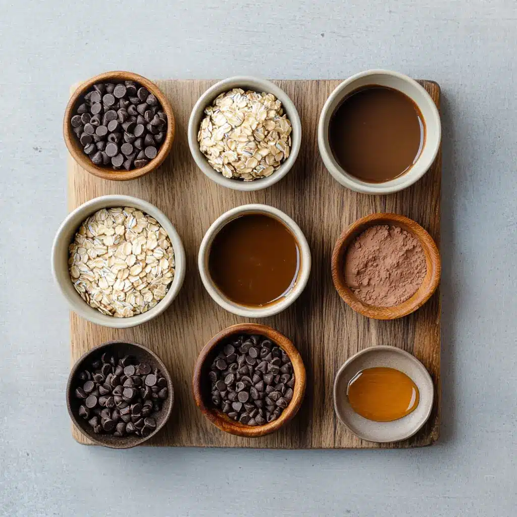 Chocolate Peanut Butter Protein Balls Simple Delicious Recipe 2 CHOCOLATE PEANUT BUTTER PROTEIN BALLS centered hero view, clean and uncluttered