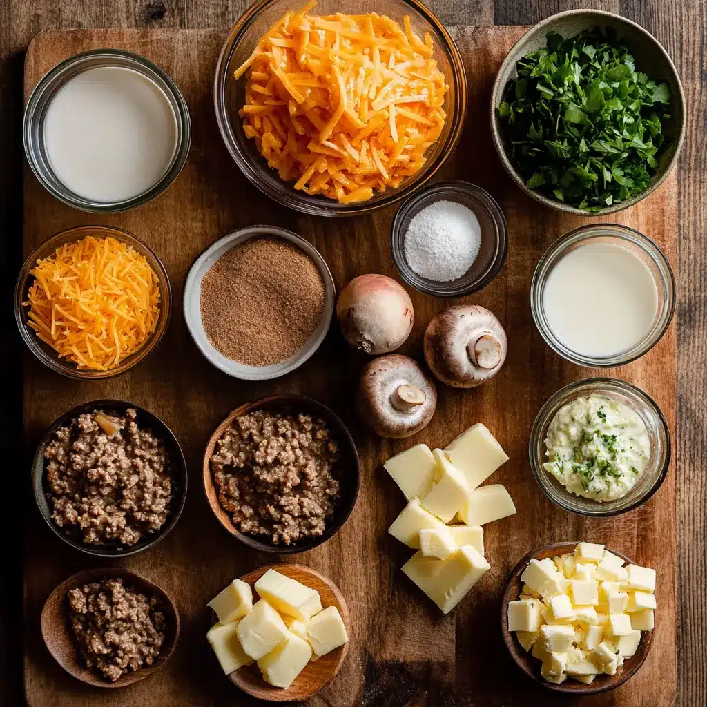 Creamy Hobo Casserole Ground Beef: Delicious and Easy Recipe 3 CREAMY HOBO CASSEROLE GROUND BEEF centered hero view, clean and uncluttered