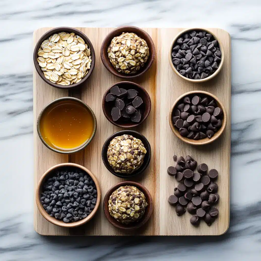 ENERGY OATMEAL BALLS centered hero view, clean and uncluttered