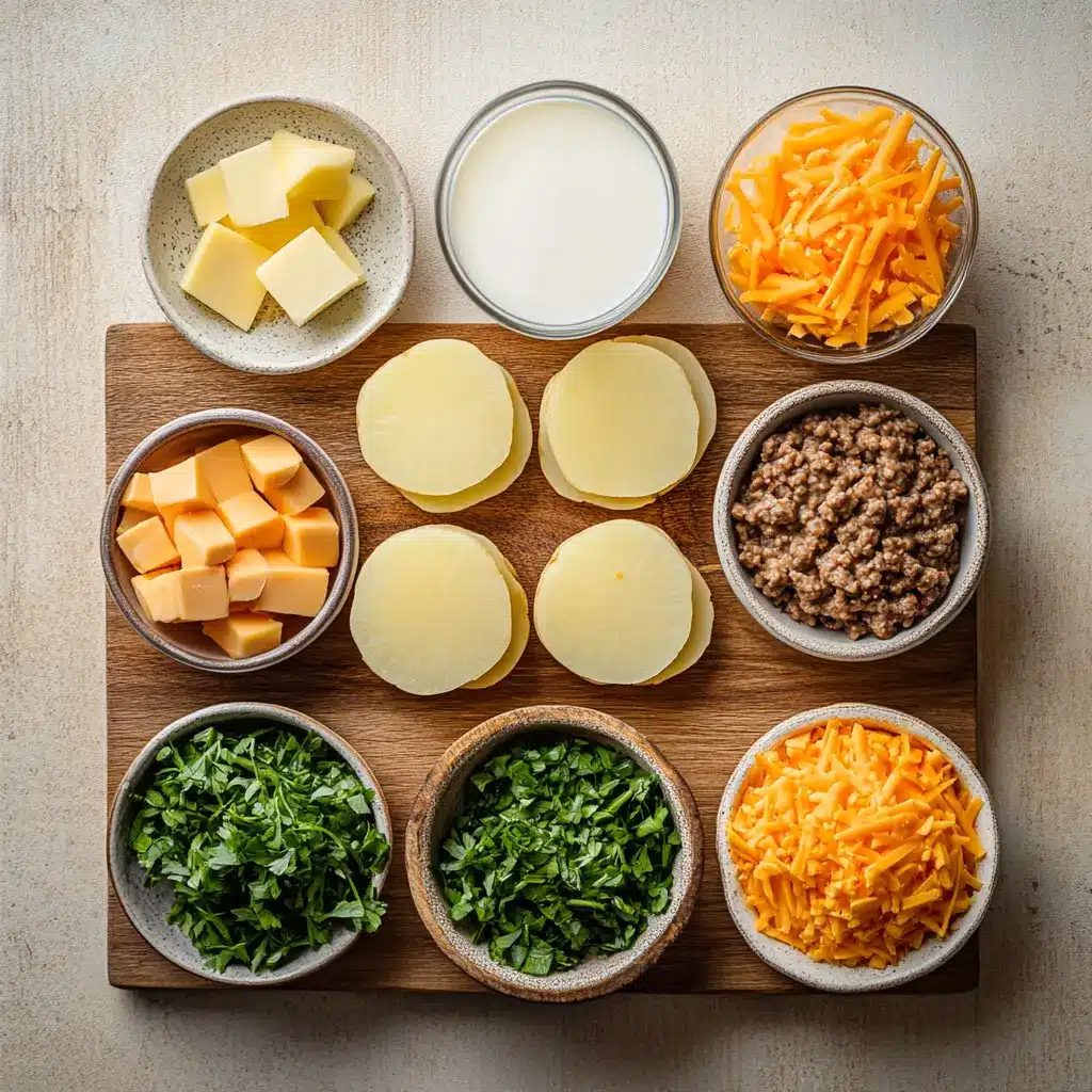 Hobo Casserole: Easy Quick Delicious Dinner 2 HOBO CASSEROLE centered hero view, clean and uncluttered