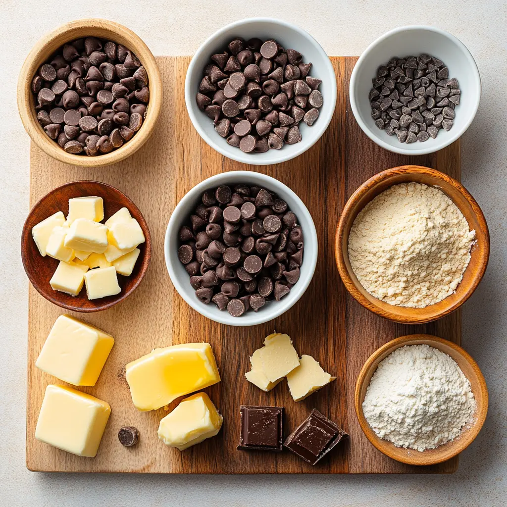 THE BEST CHOCOLATE CHIP COOKIES centered hero view, clean and uncluttered