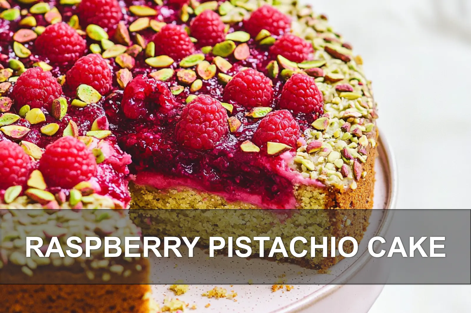 Easy Raspberry Pistachio Cake for Spring Baking