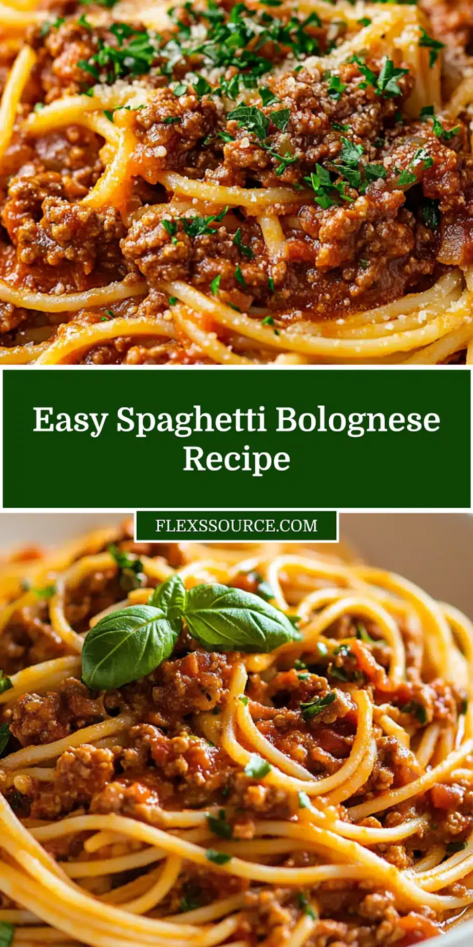 Delicious Best Recipe for Spaghetti Bolognese Now 4 SPAGHETTI BOLOGNESE centered hero view, clean and uncluttered_pin
