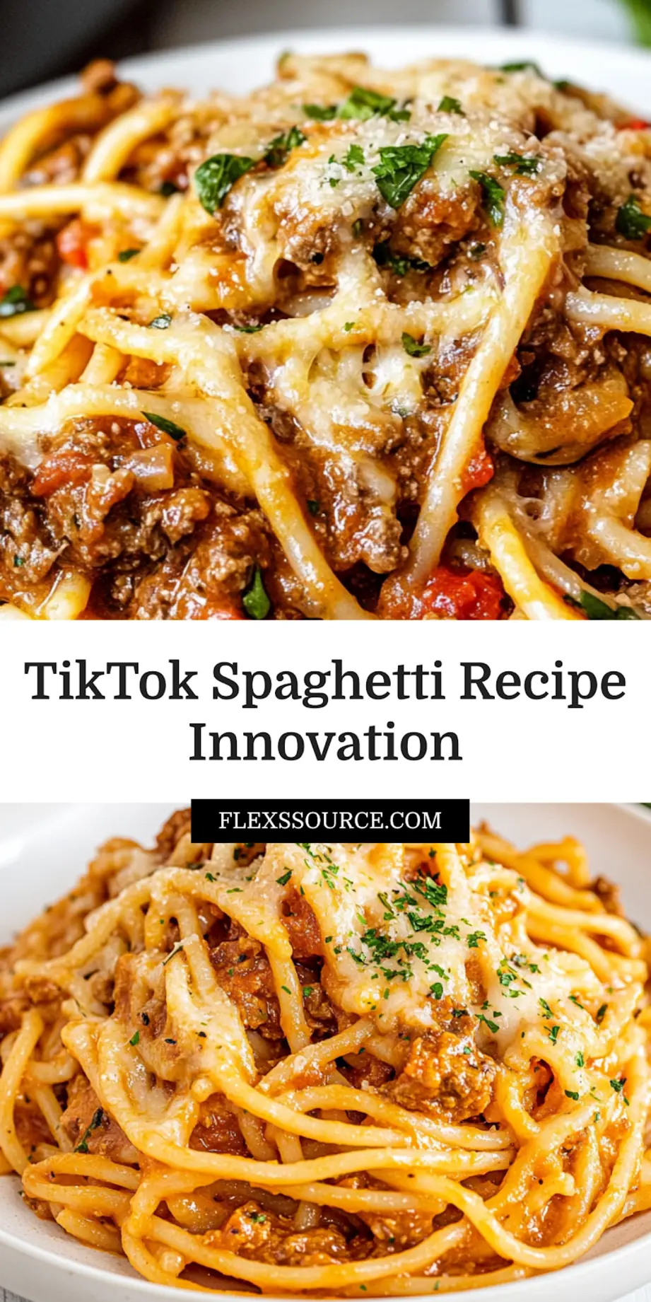 TikTok Spaghetti Proven Recipe for Irresistible Flavor 4 TIKTOK SPAGHETTI centered hero view, clean and uncluttered_pin