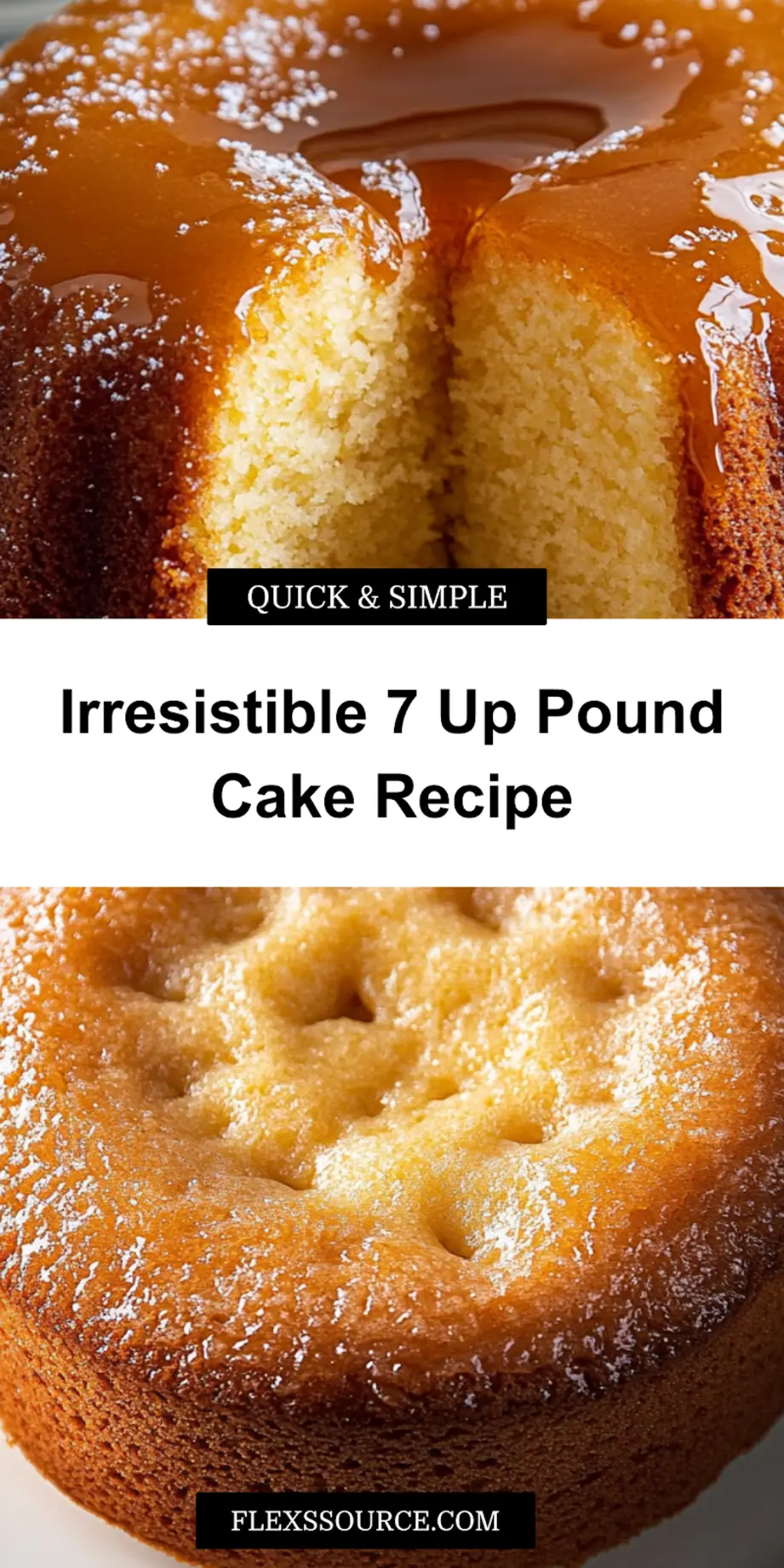 How to Make 7 Up Pound Cake with Old Fashioned Twist 4 7 UP POUND CAKE centered hero view, clean and uncluttered_pin