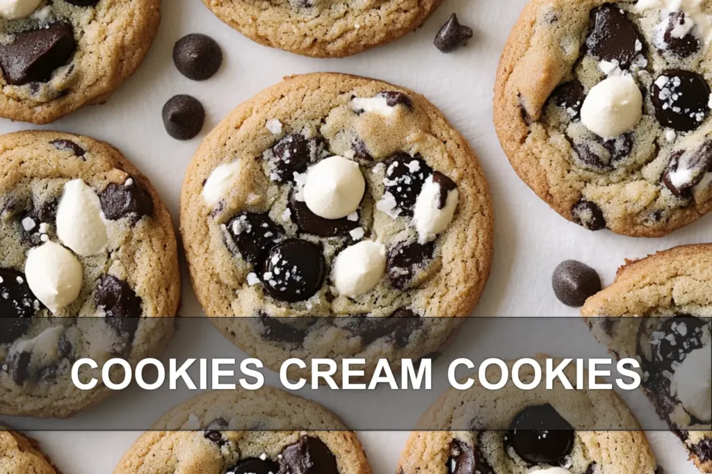 COOKIES CREAM COOKIES centered hero view, clean and uncluttered