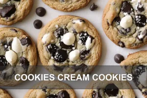 Cookies Cream Cookies Simple Yet Irresistible Recipe COOKIES CREAM COOKIES centered hero view, clean and uncluttered