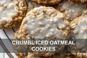 How To Make Crumbl Iced Oatmeal Cookies Deliciously CRUMBL ICED OATMEAL COOKIES centered hero view, clean and uncluttered
