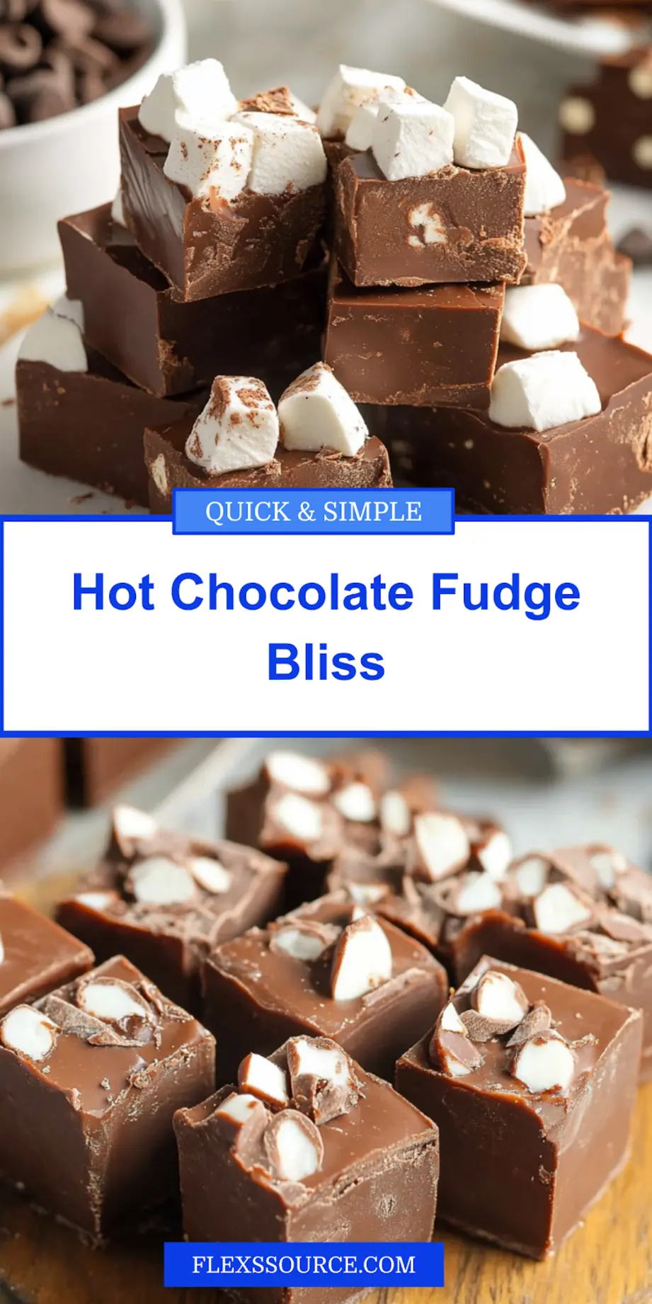 Discover Hot Chocolate Fudge: Delicious Holiday Treat 4 Close-up of Hot Chocolate Fudge squares with marshmallows on top