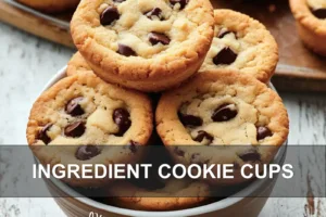 INGREDIENT COOKIE CUPS centered hero view, clean and uncluttered