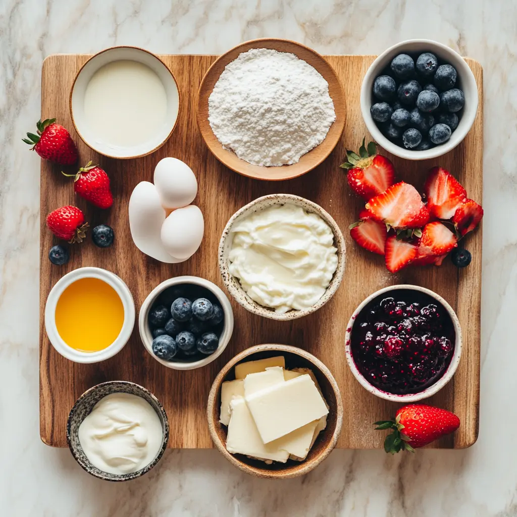 A beautifully centered Berry Chantilly Cake, elegantly presented