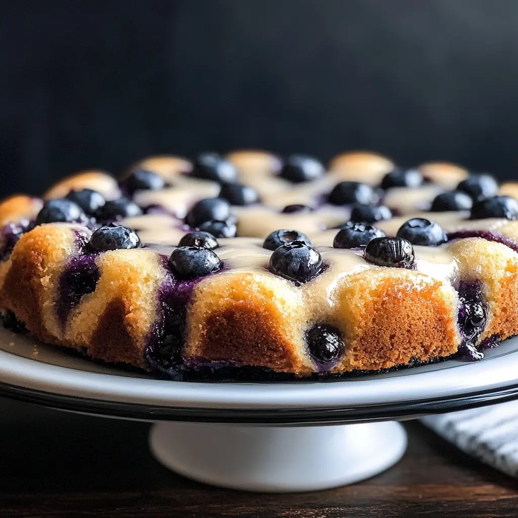 Blueberry Buttermilk Breakfast Cake ingredients laid out neatly
