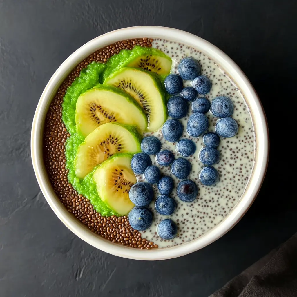 Earth Chia Pudding centered hero view, clean and uncluttered
