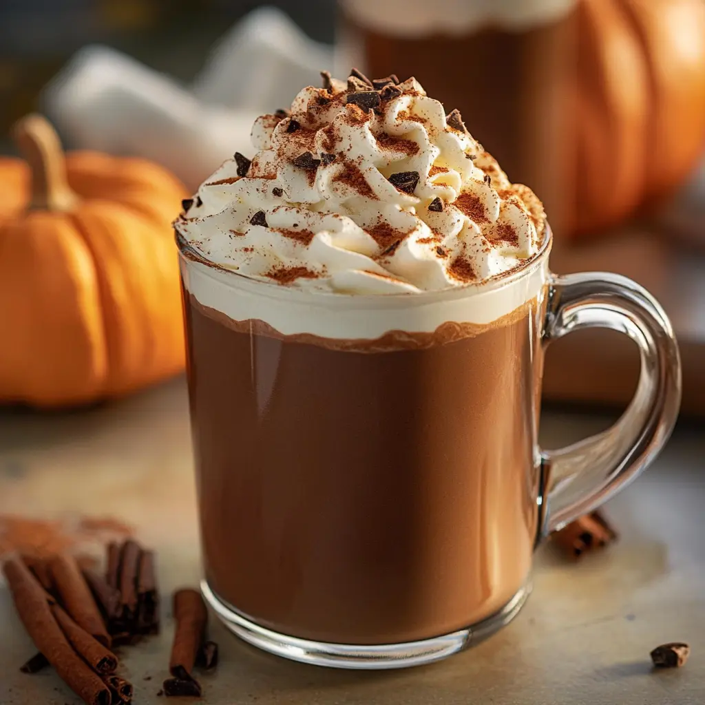 How to Make Irresistible Pumpkin Spice Hot Chocolate 3 Ingredients for Pumpkin Spice Hot Chocolate arranged neatly on a clean surface