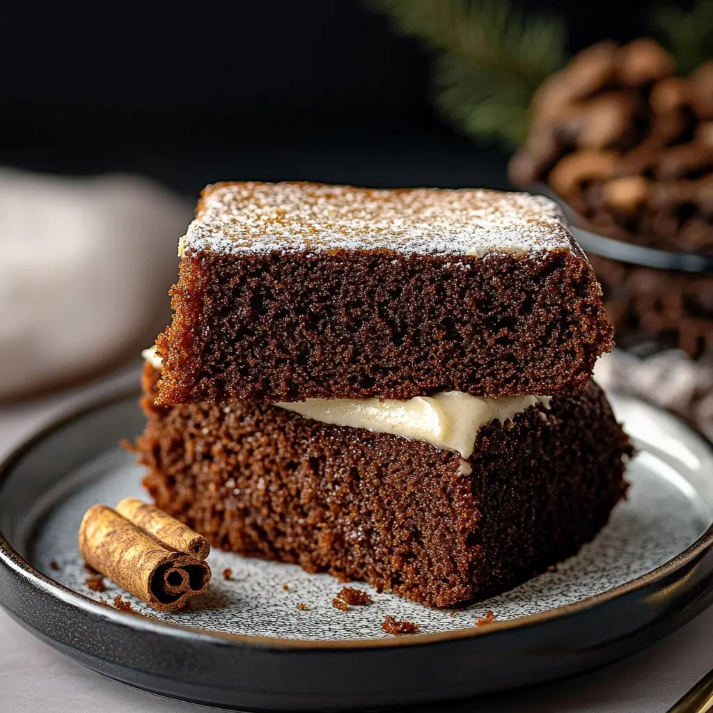 Quick Easy Gingerbread Cake ingredients laid out, clean and uncluttered