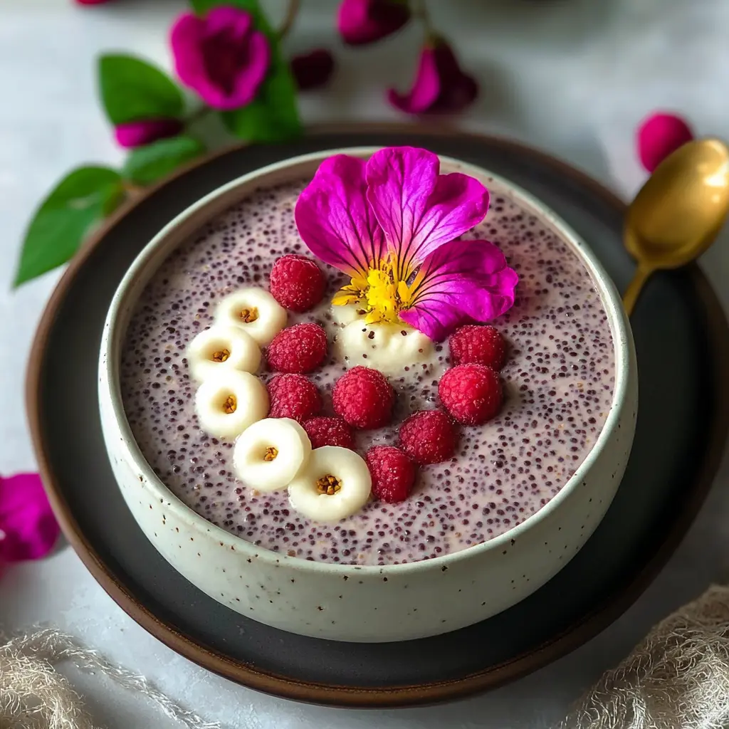 Spring Chia Pudding ingredients neatly arranged in bowls