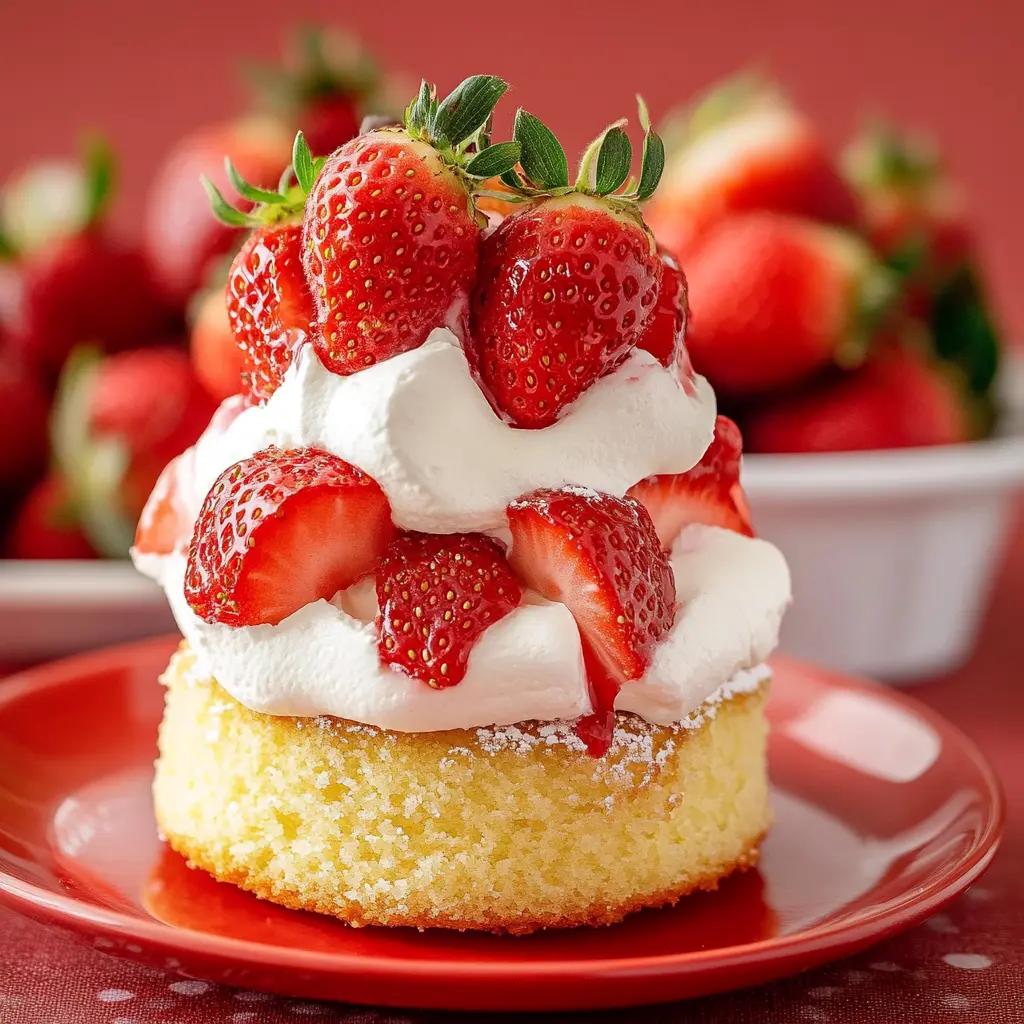 How to Make Delicious Strawberry Shortcake at Home 3 Strawberry shortcake ingredients displayed neatly