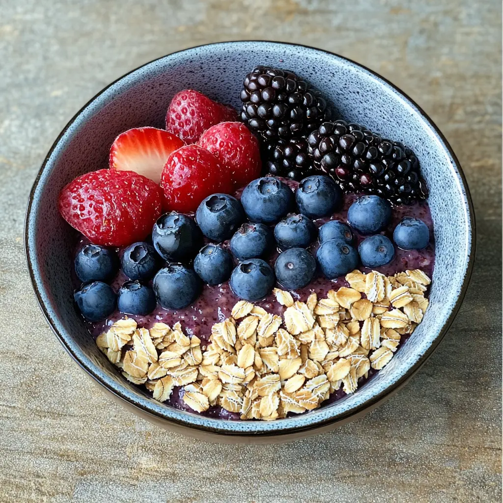 VERY BERRY OATMEAL centered hero view, clean and uncluttered