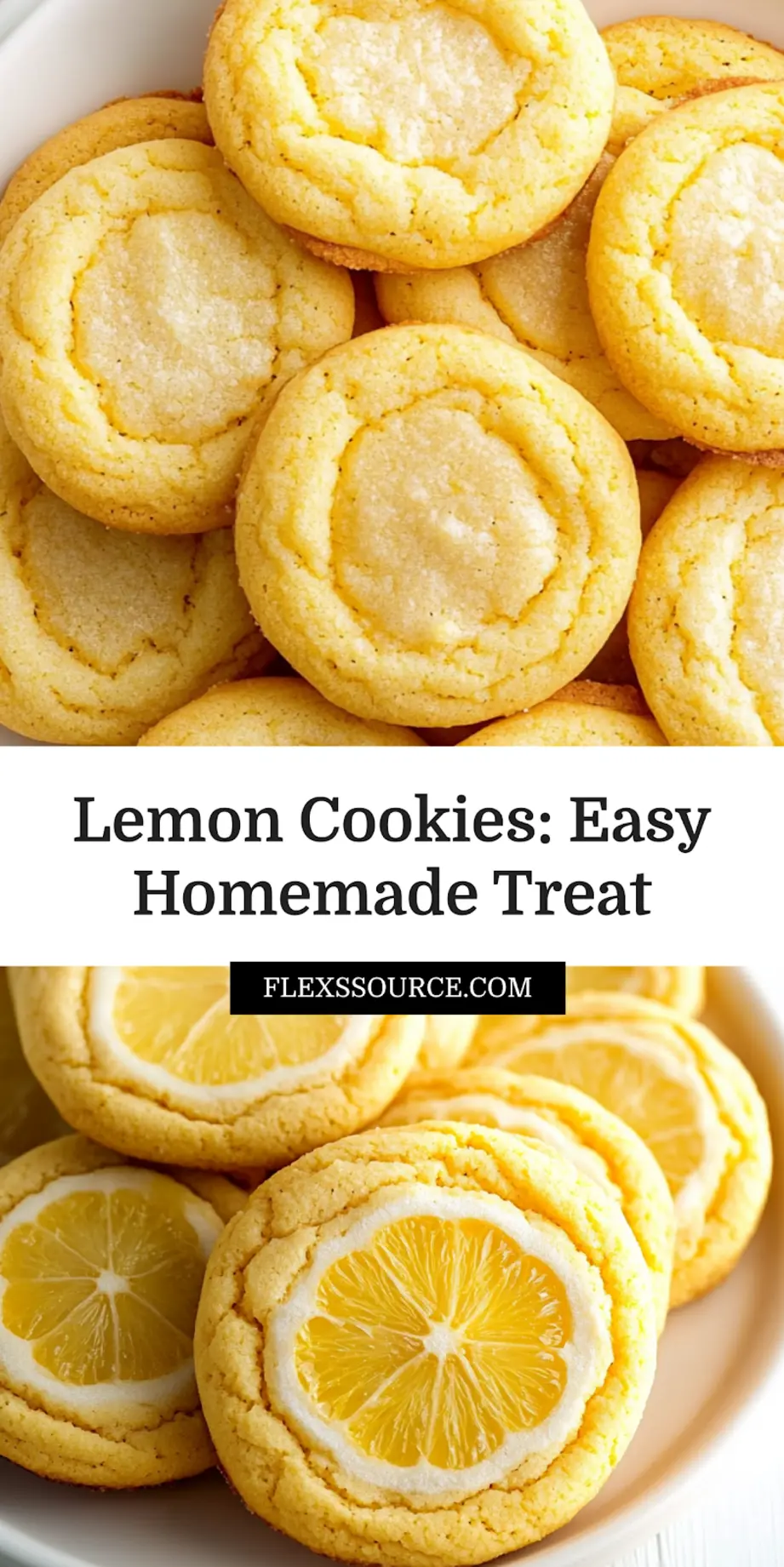 A stack of delightful glazed lemon cookies, garnished with fresh lemon zest, on a white plate ready to be pinned.