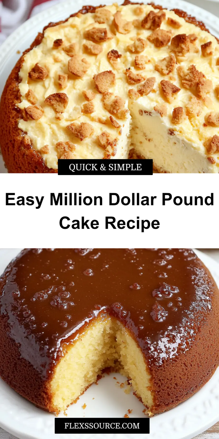 Million Dollar Pound Cake ready to serve