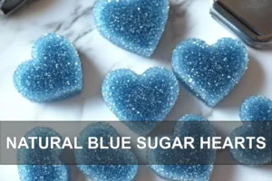 NATURAL BLUE SUGAR HEARTS centered hero view, clean and uncluttered