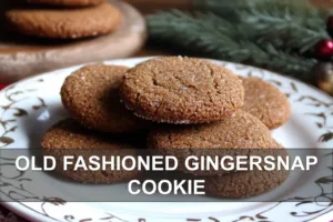 How to Make Old-Fashioned Gingersnap Cookie Recipe OLD FASHIONED GINGERSNAP COOKIE centered hero view, clean and uncluttered