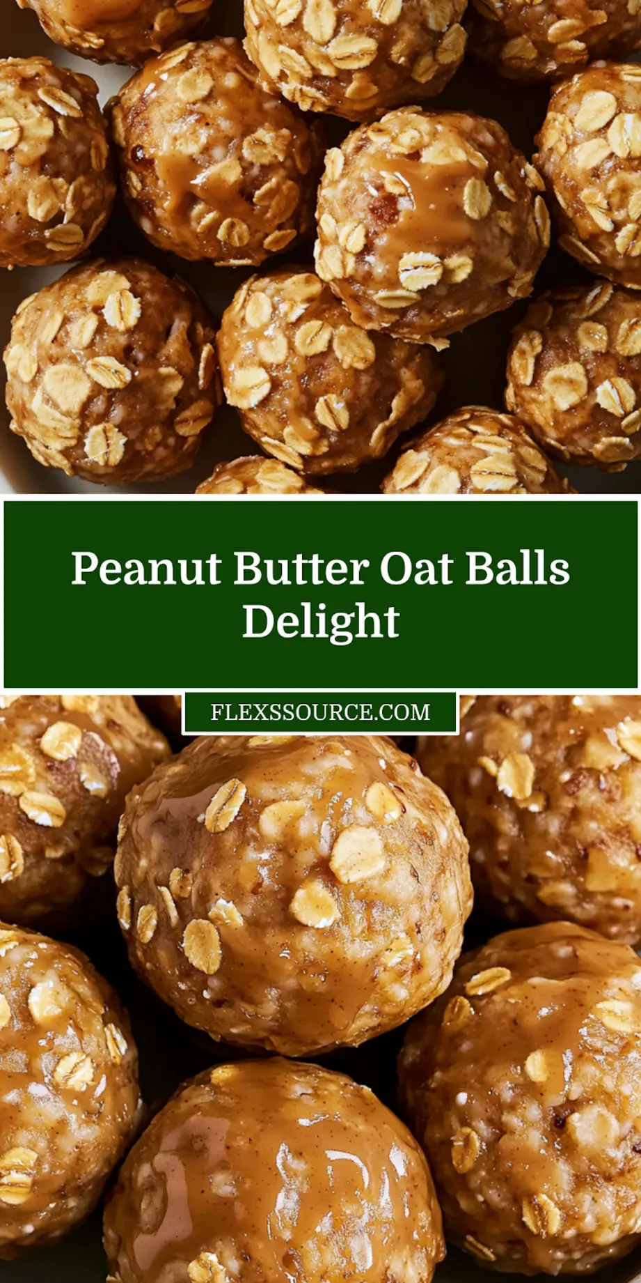 Finished peanut butter oat balls arranged on a plate