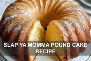 SLAP YA MOMMA POUND CAKE RECIPE centered hero view, clean and uncluttered