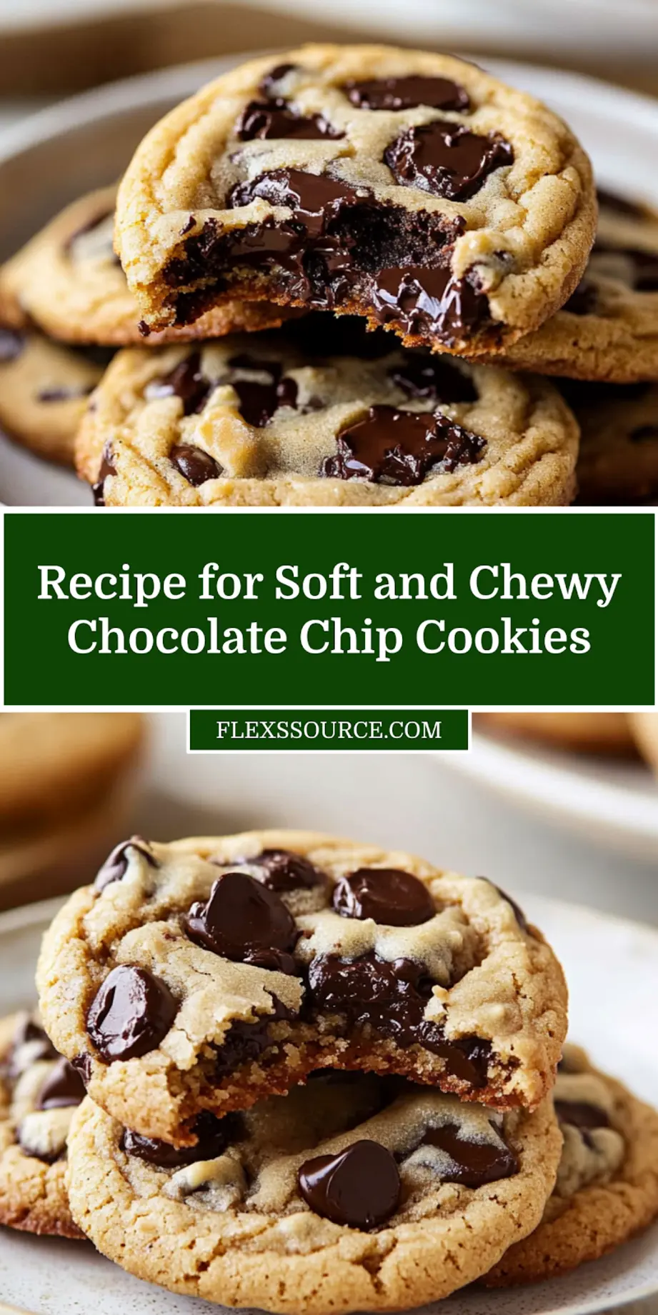 Discover Soft and Chewy Chocolate Chip Cookies Now 4 Plate of soft and chewy chocolate chip cookies on a clean surface