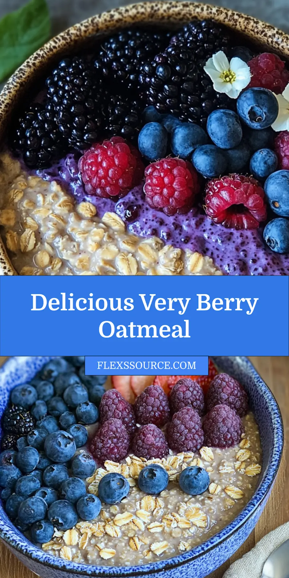 VERY BERRY OATMEAL centered hero view, clean and uncluttered_pin