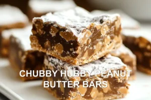 Best Chubby Hubby Peanut Butter Bars You Need Now CHUBBY HUBBY PEANUT BUTTER BARS centered hero view, clean and uncluttered