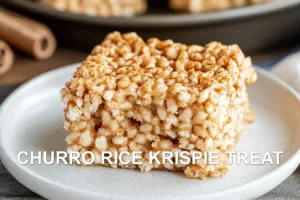 CHURRO RICE KRISPIE TREAT centered hero view, clean and uncluttered