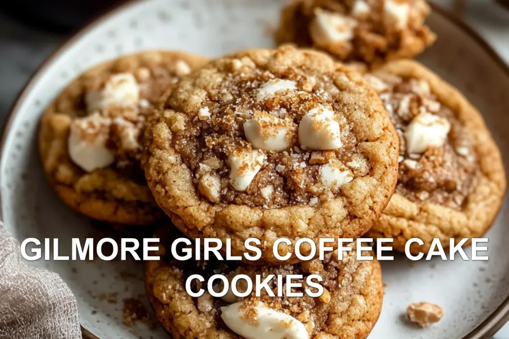 GILMORE GIRLS COFFEE CAKE COOKIES centered hero view, clean and uncluttered