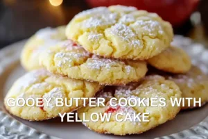 Make Gooey Butter Cookies with Yellow Cake Now GOOEY BUTTER COOKIES WITH YELLOW CAKE centered hero view, clean and uncluttered